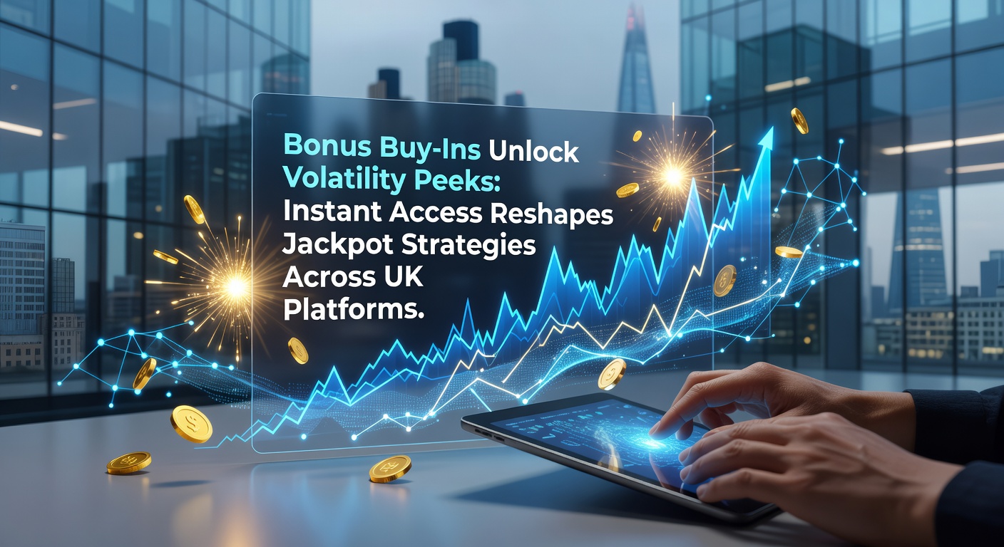 Dynamic slot screen showing bonus buy option activating high-volatility features and jackpot multipliers