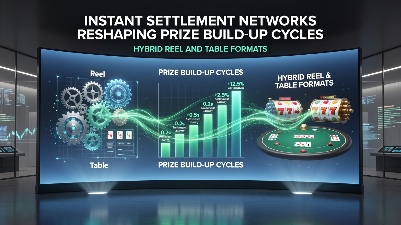 Close-up of portable device screen showing real-time prize meter updates in hybrid gaming format