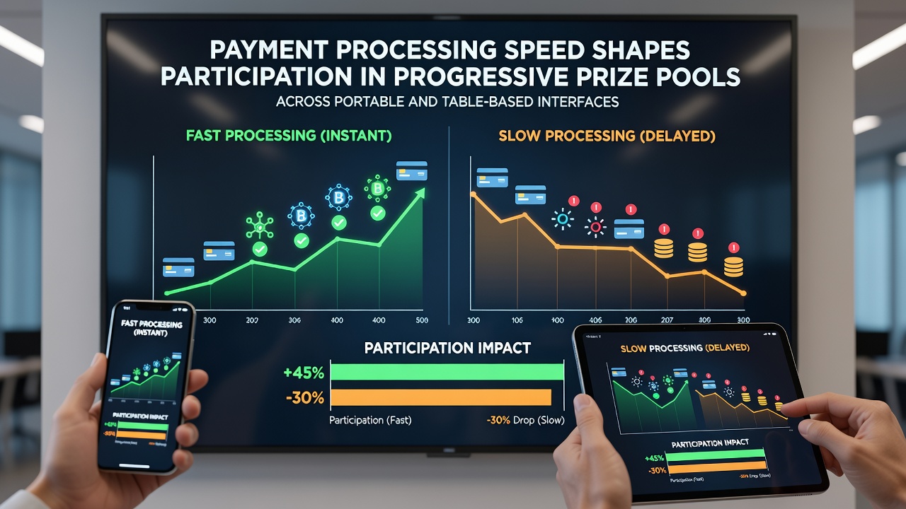 Comparison of deposit speeds affecting mobile and table game jackpot entries