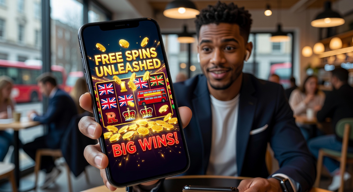 Dynamic close-up of a jackpot explosion on a mobile slot interface, with coins raining and free spin counters climbing rapidly