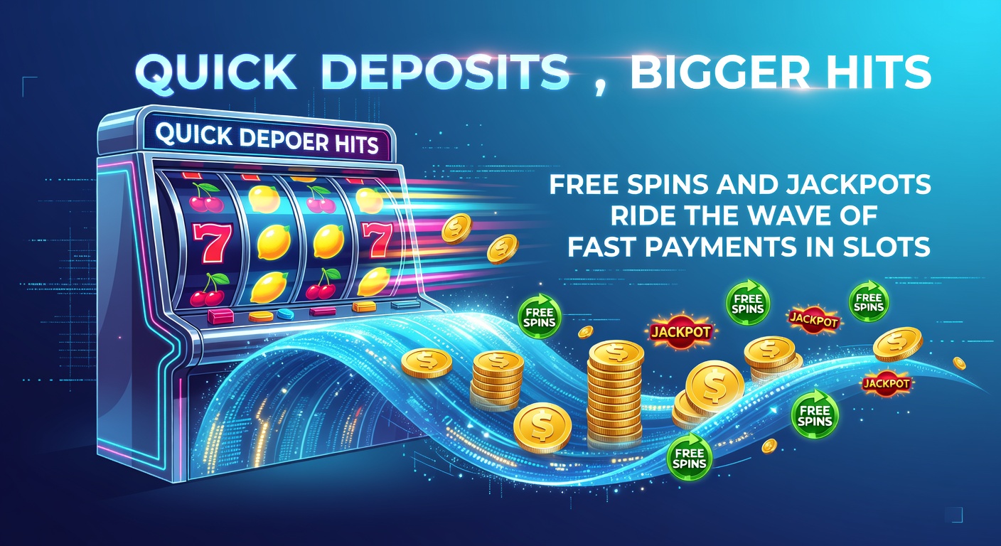 Vibrant slot machine screens displaying cascading free spins and glowing jackpot meters amid speedy transaction icons
