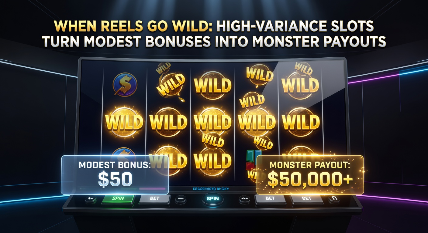 Close-up of a high-variance slot screen showing a massive multiplier bonus round with stacked wilds and jackpot counters climbing rapidly